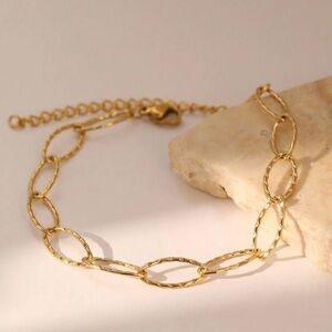 New Stainless Steel Bar-Shaped Asymmetrical Design Bracelet, Minimalist Style